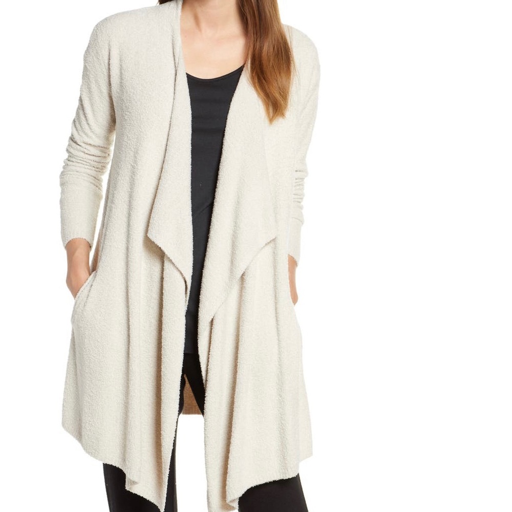 Barefoot Dreams CozyChic Lite Island Cardigan - bisque color L/XL